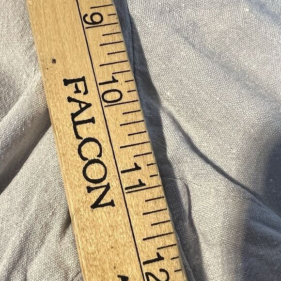 J. Jill Linen Stretch Cropped Pants XL Gray Lagenlook Boho Festival Relaxed - Picture 9 of 11